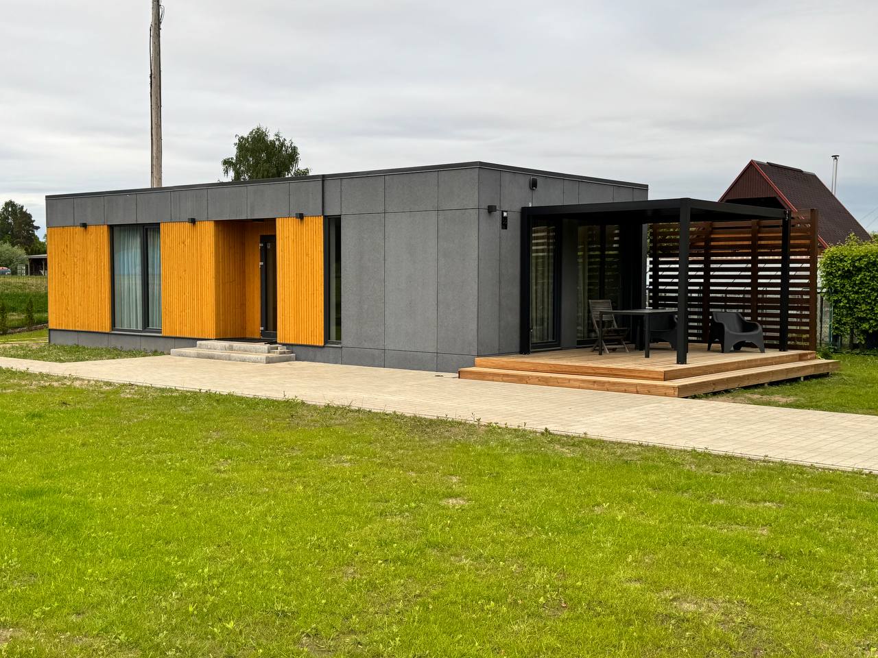 N58 exterior with large private garden — Carnikava Latvia